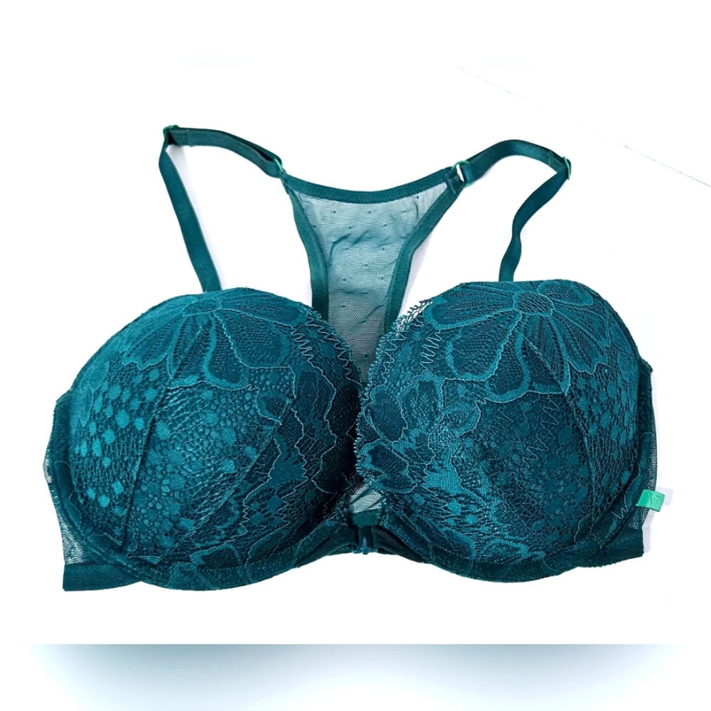 VICTORIA'S SECRET32DD Sexy Tee Lace Push-Up Front-Close Bra